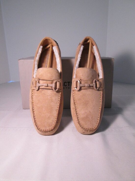 Kenneth Cole Reaction Dawson Bit Driver Loafers – Camel | Men’s Size 9 | NIB - Picture 4 of 12
